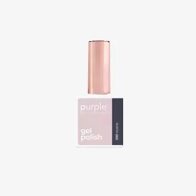 Frasco de verniz gel cor rosa com tampa rose gold