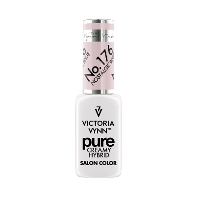 Verniz para unhas Victoria Vynn No.176 Nostalgic Beige em frasco branco com tampa prateada
