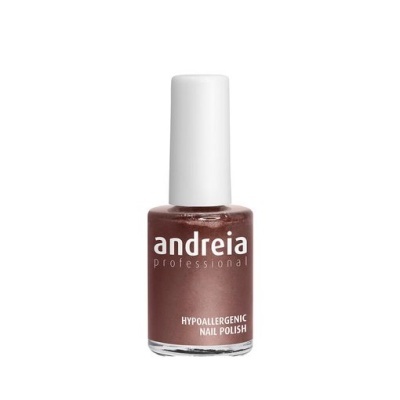 Esmalte de unhas castanho da Andreia Professional com tampa branca