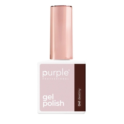 Verniz gel para unhas Purple Professional 041 destiny com tampa rosa metálica