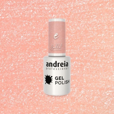 Esmalte de gel Andreia Professional cor rosa com brilho