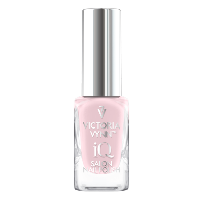 Esmalte de unhas cor rosa claro com tampa metálica