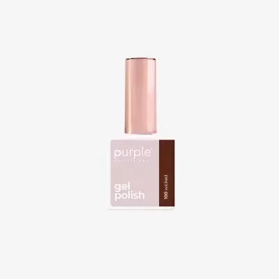Verniz gel para unhas Purple Professional com frasco branco e tampa rosa metálica