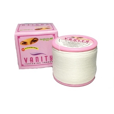 Fio para depilação branco Vanity com embalagem rosa