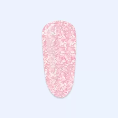 Adesivo para unha rosa com padrão branco e acabamento brilhante
