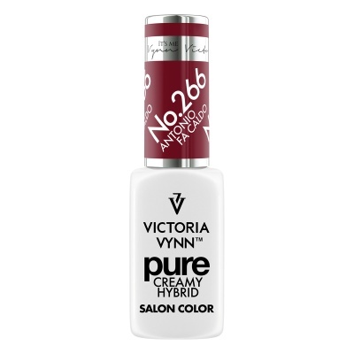 Frasco de verniz de unhas Victoria Vynn Pure Creamy Hybrid cor Antônia Façalho No. 266