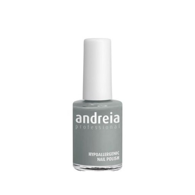 Esmalte de unhas Andreia Professional cinzento com tampa branca