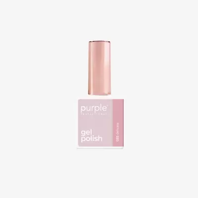 Frasco de verniz gel cor de rosa 033 delicate com tampa metálica cor de rosa