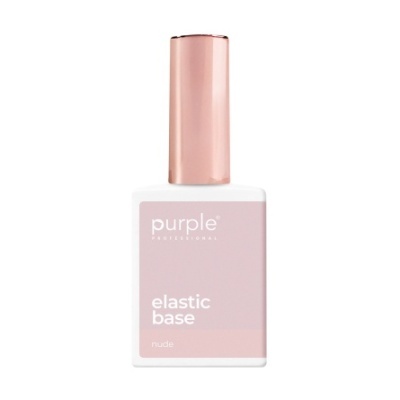 Frasco de verniz de unhas purple elastic base nude