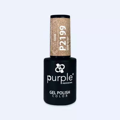 Frasco de verniz gel para unhas preto fosco com tampa dourada brilhante