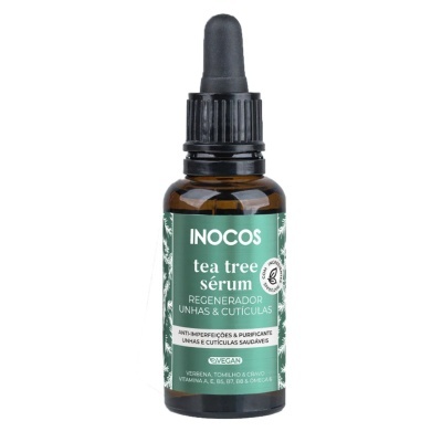 Frasco de sérum INOCOS tea tree para unhas e cutículas