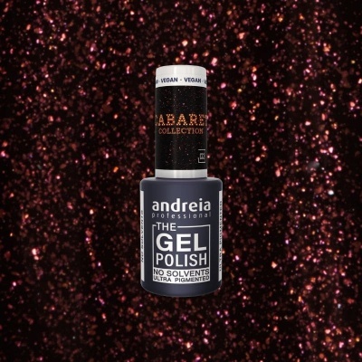 Verniz gel unhas Andreia Professional THE GEL POLISH com tampa preta e branco