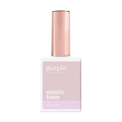Frasco de base elástica para unhas cor milky pink