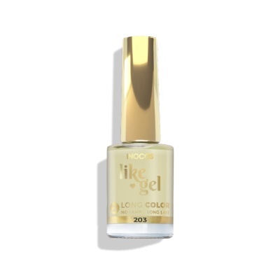 Verniz de unhas NOC cor creme claro com tampa dourada