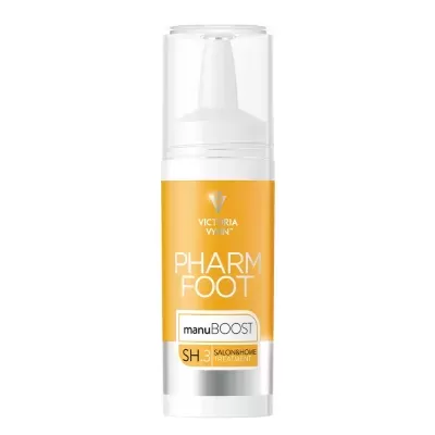 Frasco de produto cosmético Victoria Vynn Pharm Foot manuBOOST