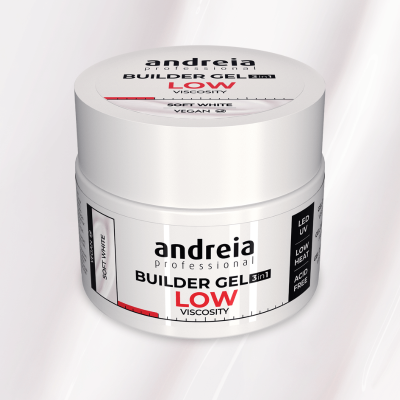 Frasco branco de gel construtor Andreia professional