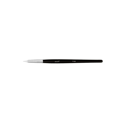 Pincel fino para pintura preto com pelo branco