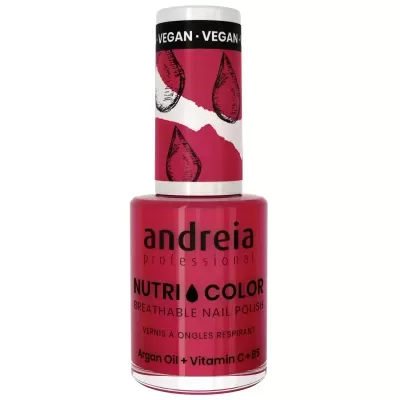 Esmalte de unhas vermelho Andreia Professional Nutri Color