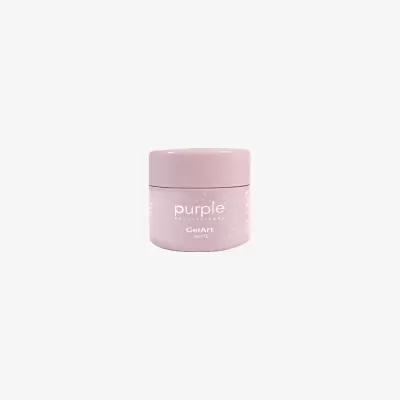 Frasco pequeno cor-de-rosa Gel Art white da marca Purple Professional.