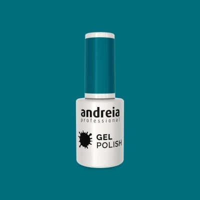 Frasco de verniz gel Andréia Professional azul e branco