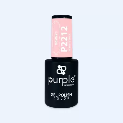 Frasco de verniz gel para unhas Purple Professional rosa claro P2212