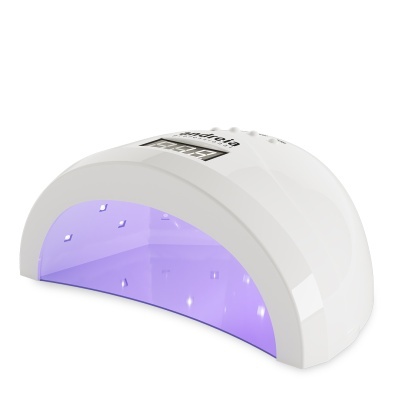 Secador de unhas UV branco com visor digital