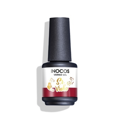 Frasco de verniz gel Inocos Sr. Vinho