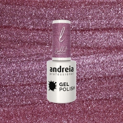 Verniz gel para unhas Andreia Professional com tampa rosa glitter
