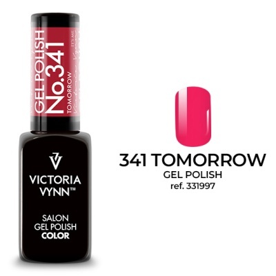 Verniz gel rosa Victoria Vynn No. 341 TOMORROW com embalagem preta