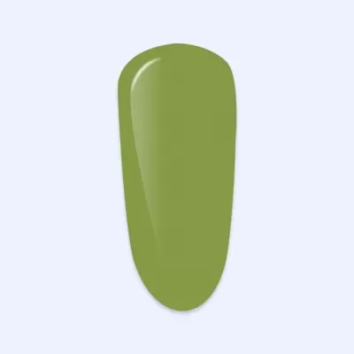 Amostra de verniz para unhas verde-oliva brilhante