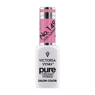 Frasco de verniz de unhas Victoria Vynn pure creamy hybrid com tampa rosa