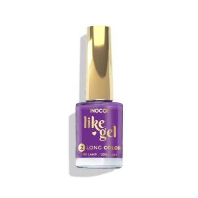 Verniz para unhas INOCOS like gel roxo com tampa dourada