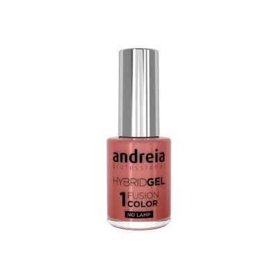 Verniz de unhas castanho-rosado Andreia Professional com tampa prateada
