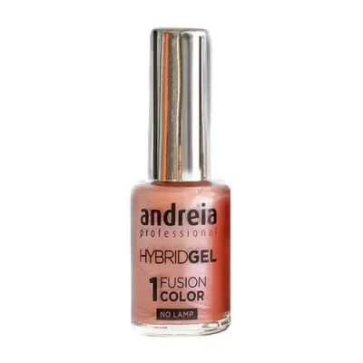 Frasco de verniz para unhas Andreia Professional HybridGel cor coral metálico