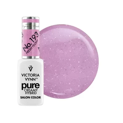 Verniz para unhas Victoria Vynn Pure Creamy Hybrid cor rosa com glitter