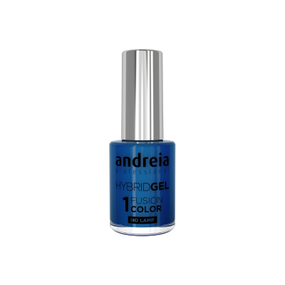 Esmalte de gel Andreia profissional em vidro azul e tampa prateada