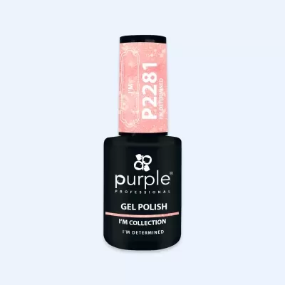 Frasco de verniz gel rosa claro Purple Professional