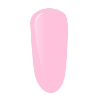 Amostra de verniz para unhas rosa claro brilhante sobre fundo branco