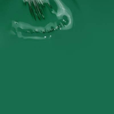 Crânio com efeito líquido em cor verde