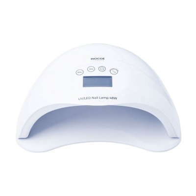 Lâmpada UV/LED branca para unhas com visor digital e botões temporizadores