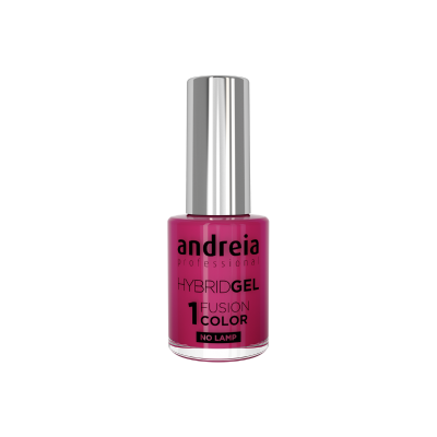 Frasco de verniz de unhas rosa Andreia Professional com tampa prateada