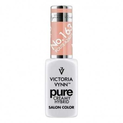 Frasco de verniz de unhas Victoria Vynn pure creamy hybrid cor No.163 Polite Azalea