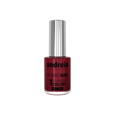 Esmalte de unhas andreia professional vermelho escuro com tampa prateada