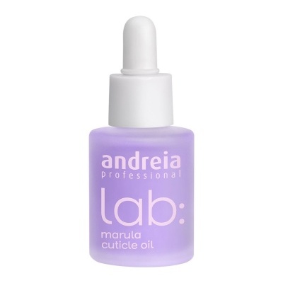 Frasco roxo fosco com conta-gotas branco para óleo de cutículas