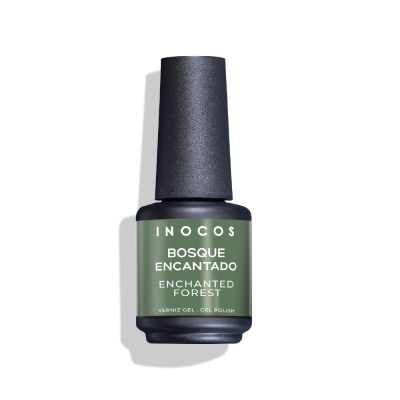 Frasco de verniz gel INOCOS verde Bosque Encantado