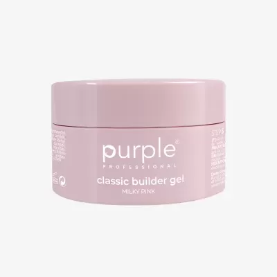 Frasco rosa de gel classic builder gel da Purple Professional