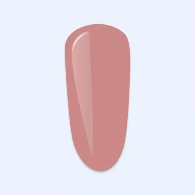 Prego artificial rosa nude com brilho