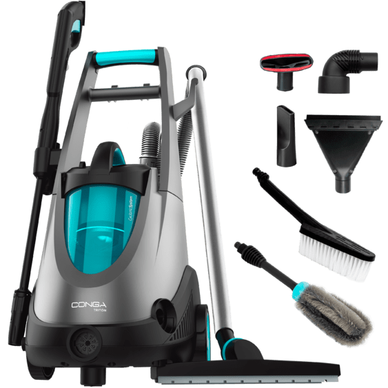 aspirador de pó e água Conga Triton com acessórios