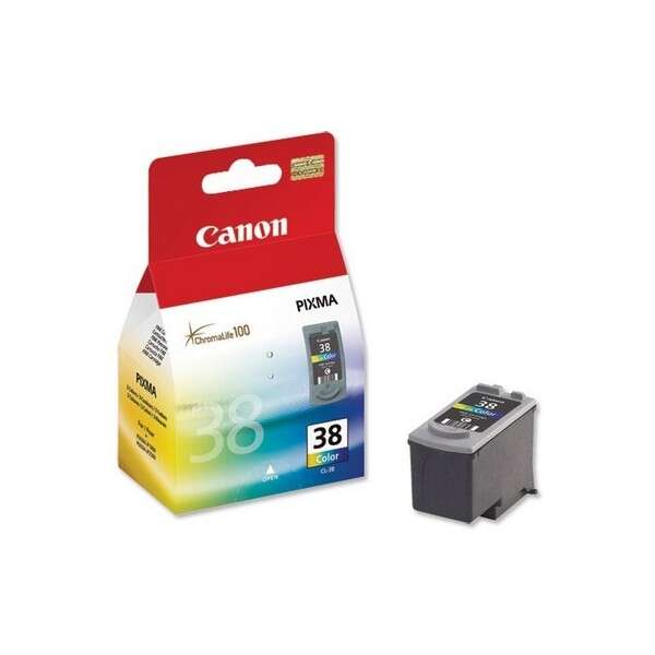 Tinteiro Canon PIXMA 38 color com embalagem colorida