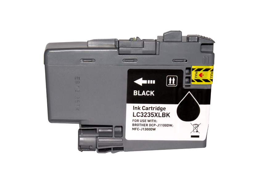 Cartucho de tinta preto LC3235XLBK para Brother